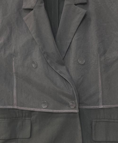 MAISON SPECIAL（メゾンスペシャル）MAISON SPECIAL (メゾンスペシャル) See-through Layered Half Sleeve Jacket/シースルーレイヤードハーフスリーブジャケット ブラック サイズ:FREEの古着・服飾アイテム