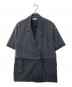 MAISON SPECIAL（メゾンスペシャル）の古着「See-through Layered Half Sleeve Jacket/シースルーレイヤードハーフスリーブジャケット」｜ブラック