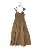 MAISON SPECIALメゾンスペシャル）の古着「Corset Camisole Dress/コルセットキャミワンピース」｜ベージュ