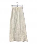 MAISON SPECIALメゾンスペシャル）の古着「Washer Pleats Maxi Skirt ワッシャープリーツマキシスカート」｜アイボリー