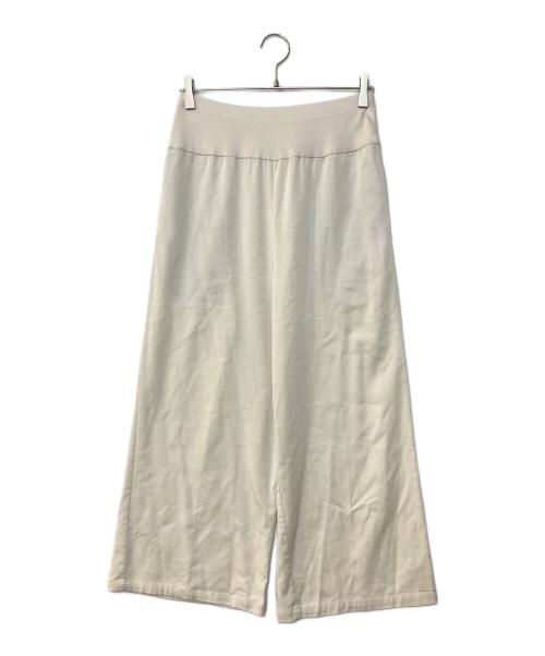 BEARDSLEY（ビアズリー）BEARDSLEY (ビアズリー) マルチウエストリブパンツ アイボリー サイズ:1の古着・服飾アイテム