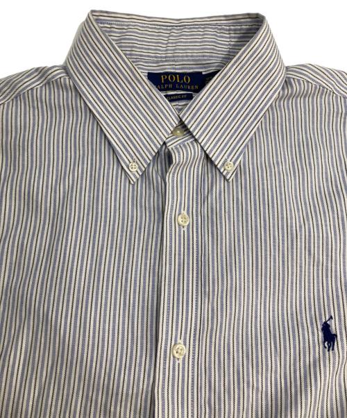 POLO RALPH LAUREN（ポロ・ラルフローレン）POLO RALPH LAUREN (ポロ・ラルフローレン) CLASSIC FIT TEXTURED SHIRT ブルー サイズ:17 1/2の古着・服飾アイテム