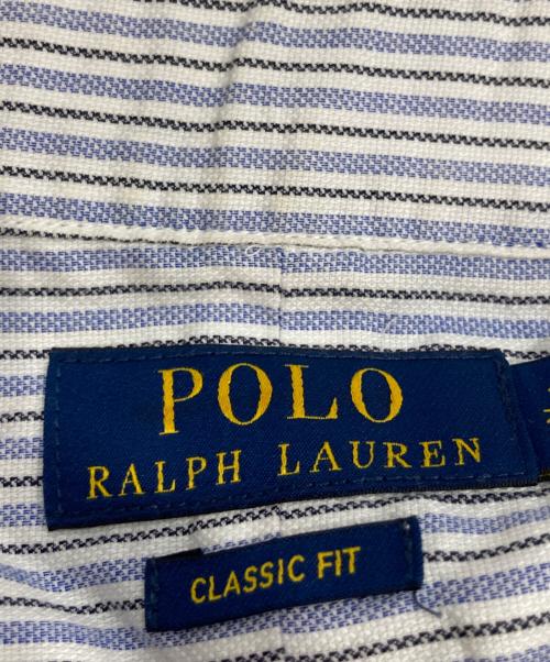 POLO RALPH LAUREN（ポロ・ラルフローレン）POLO RALPH LAUREN (ポロ・ラルフローレン) CLASSIC FIT TEXTURED SHIRT ブルー サイズ:17 1/2の古着・服飾アイテム
