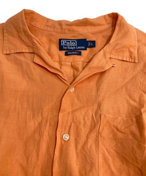 POLO RALPH LAUREN（ポロ・ラルフローレン）POLO RALPH LAUREN (ポロ・ラルフローレン) COLDWELL オープンカラーシャツ オレンジ サイズ:Lの古着・服飾アイテム