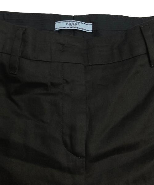 PRADA（プラダ）PRADA (プラダ) センタープレステーパードスラックス ブラック サイズ:38の古着・服飾アイテム