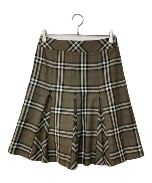 BURBERRY LONDON（バーバリーロンドン）BURBERRY LONDON (バーバリーロンドン) ノヴァチェックスカート グリーン サイズ:40の古着・服飾アイテム
