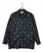 WACKO MARIA×Dickiesワコマリア×ディッキーズ）の古着「PAISLEY SHIRT ワークシャツ」｜ブラック