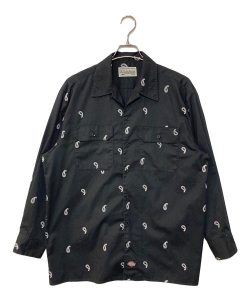 WACKO MARIA（ワコマリア）WACKO MARIA (ワコマリア) Dickies (ディッキーズ) PAISLEY SHIRT ワークシャツ ブラック サイズ:Sの古着・服飾アイテム