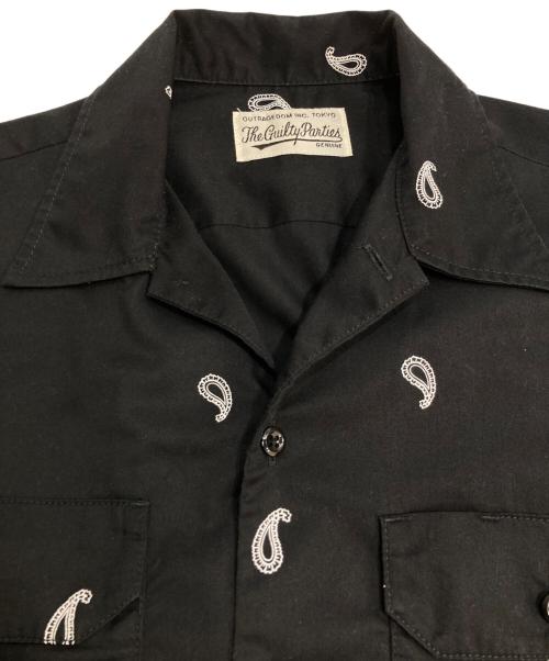 WACKO MARIA（ワコマリア）WACKO MARIA (ワコマリア) Dickies (ディッキーズ) PAISLEY SHIRT ワークシャツ ブラック サイズ:Sの古着・服飾アイテム