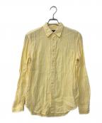 POLO RALPH LAURENポロ・ラルフローレン）の古着「Relaxed Fit Striped Linen Shirt」｜イエロー