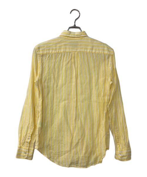 POLO RALPH LAUREN（ポロ・ラルフローレン）POLO RALPH LAUREN (ポロ・ラルフローレン) Relaxed Fit Striped Linen Shirt イエロー サイズ:Sの古着・服飾アイテム