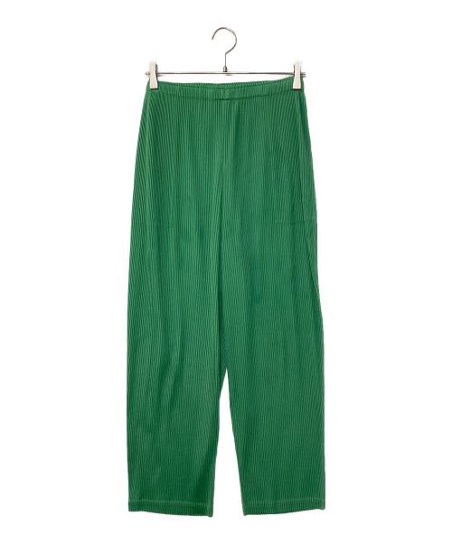 ISSEY MIYAKE（イッセイミヤケ）ISSEY MIYAKE (イッセイミヤケ) 90s プリーツパンツ グリーン サイズ:不明の古着・服飾アイテム
