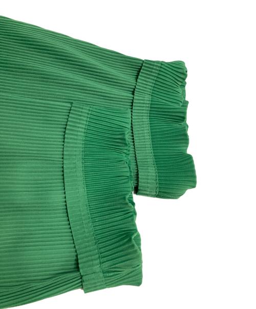 ISSEY MIYAKE（イッセイミヤケ）ISSEY MIYAKE (イッセイミヤケ) 90s プリーツパンツ グリーン サイズ:不明の古着・服飾アイテム