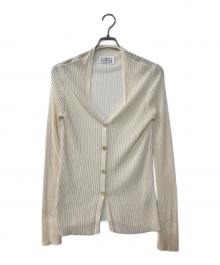 Maison Margiela（メゾンマルジェラ）の古着「リブカーディガン」｜アイボリー