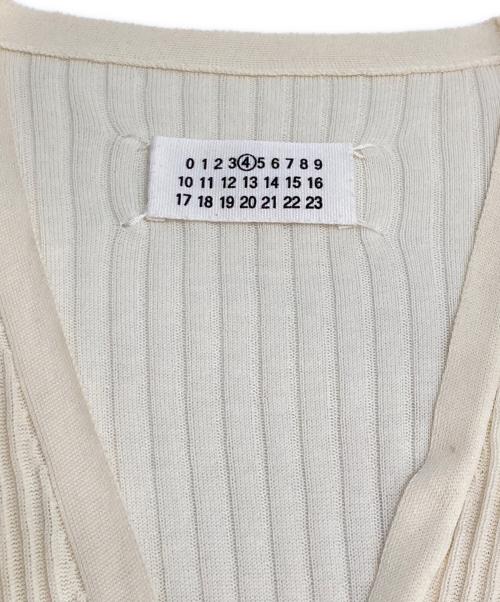 Maison Margiela（メゾンマルジェラ）Maison Margiela (メゾンマルジェラ) リブカーディガン アイボリー サイズ:Mの古着・服飾アイテム