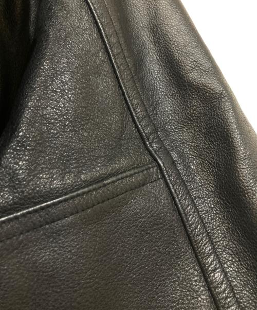 SWAGGER（スワッガー）SWAGGER (スワッガー) レザー切替スタジャン ブラック サイズ:Lの古着・服飾アイテム