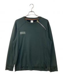 PAUL SMITH（ポールスミス）の古着「ジップギミックスウェット」｜グリーン