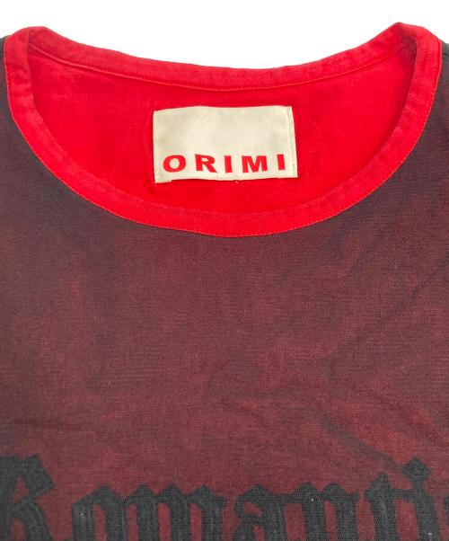 ORIMI（オリミ）ORIMI (オリミ) メッシュレイヤードカットソー ブラック×レッド サイズ:不明の古着・服飾アイテム
