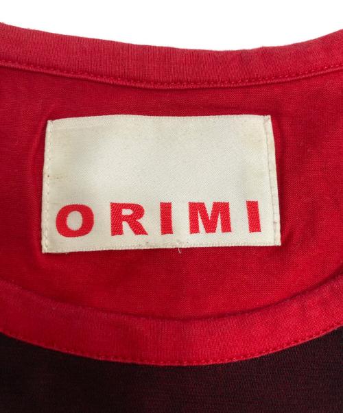 ORIMI（オリミ）ORIMI (オリミ) メッシュレイヤードカットソー ブラック×レッド サイズ:不明の古着・服飾アイテム