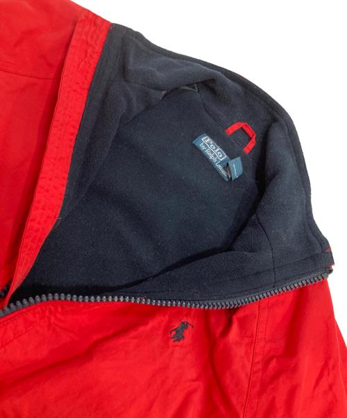POLO RALPH LAUREN（ポロ・ラルフローレン）POLO RALPH LAUREN (ポロ・ラルフローレン) ジップアップブルゾン レッド サイズ:XSの古着・服飾アイテム