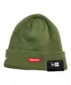 New Era×SUPREMEニューエラ×シュプリーム）の古着「Varsity Beanie/バーシティ ビーニー」｜グリーン