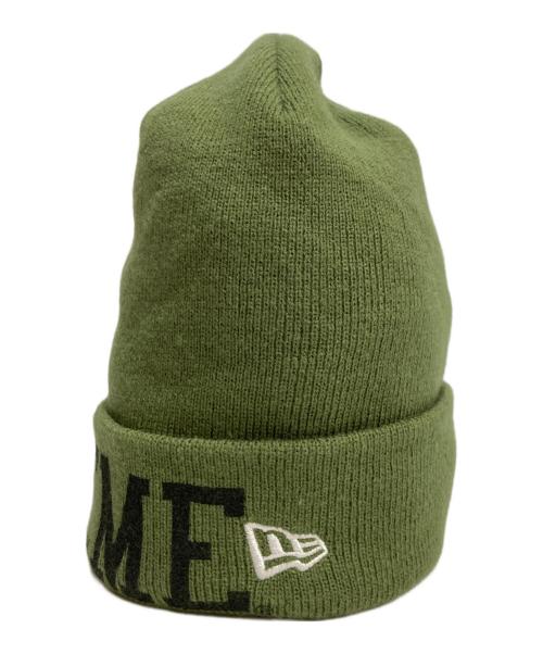 New Era（ニューエラ）New Era (ニューエラ) SUPREME (シュプリーム) Varsity Beanie/バーシティ ビーニー グリーンの古着・服飾アイテム
