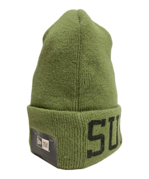 New Era（ニューエラ）New Era (ニューエラ) SUPREME (シュプリーム) Varsity Beanie/バーシティ ビーニー グリーンの古着・服飾アイテム