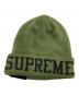 New Era (ニューエラ) SUPREME (シュプリーム) Varsity Beanie/バーシティ ビーニー グリーン：7000円