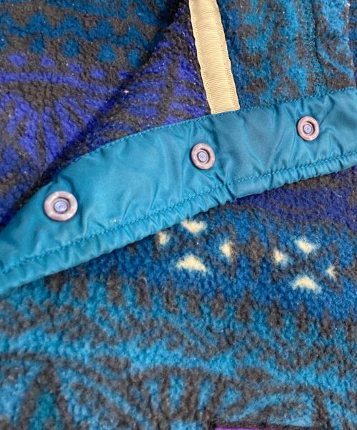 Patagonia（パタゴニア）Patagonia (パタゴニア) SYNCHILLA シンチラ スナップT アステカ柄 プルオーバーフリース ブルー×グリーン サイズ:Mの古着・服飾アイテム