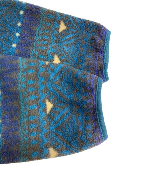 Patagonia（パタゴニア）Patagonia (パタゴニア) SYNCHILLA シンチラ スナップT アステカ柄 プルオーバーフリース ブルー×グリーン サイズ:Mの古着・服飾アイテム