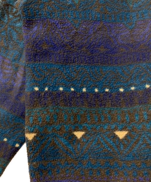 Patagonia（パタゴニア）Patagonia (パタゴニア) SYNCHILLA シンチラ スナップT アステカ柄 プルオーバーフリース ブルー×グリーン サイズ:Mの古着・服飾アイテム