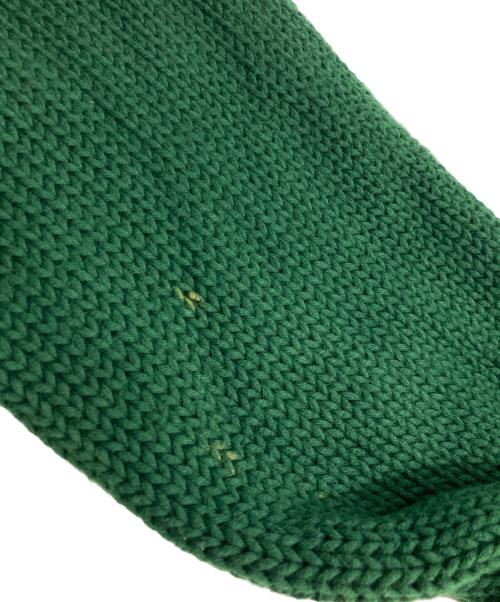 POLO RALPH LAUREN（ポロ・ラルフローレン）POLO RALPH LAUREN (ポロ・ラルフローレン) ロゴ刺繍クルーネックニット グリーン サイズ:XLの古着・服飾アイテム
