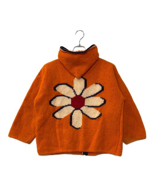 VINTAGE（ヴィンテージ）VINTAGE (ヴィンテージ) エクアドルニットパーカー オレンジ サイズ:不明の古着・服飾アイテム