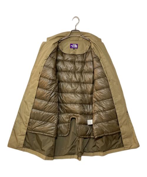 THE NORTHFACE PURPLELABEL（ザ・ノースフェイス パープルレーベル）THE NORTHFACE PURPLELABEL (ザ・ノースフェイス パープルレーベル) DOWN LINING TRAVEL COAT ダウンライニングトラベルコート ベージュ サイズ:Mの古着・服飾アイテム