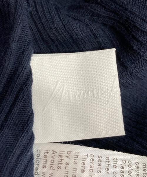 Mame Kurogouchi（マメクロゴウチ）mame kurogouchi (マメクロゴウチ) Random Ribbed Long Sleeve Top ネイビー サイズ:2の古着・服飾アイテム