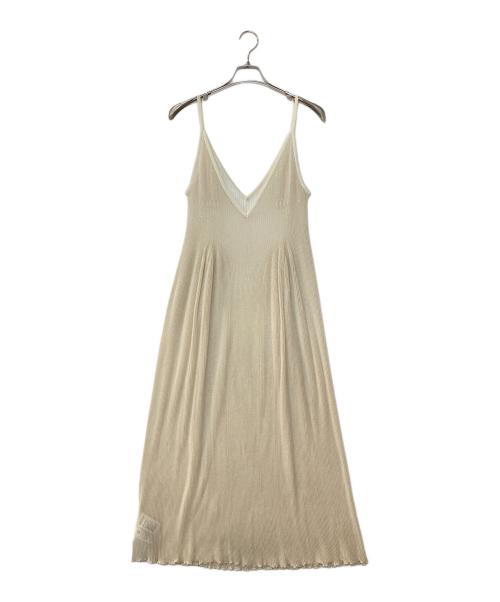 CFCL（シーエフシーエル）CFCL (シーエフシーエル) HYPHA LUCENT GLITTER CAMISOLE DRESS アイボリー サイズ:3の古着・服飾アイテム