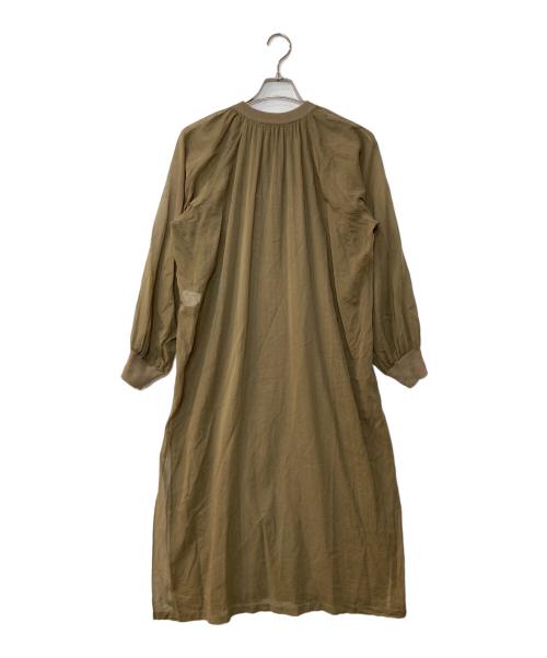 HYKE（ハイク）HYKE (ハイク) シアーワンピース/COTTON VOILE SHIRRED DRESS グリーン サイズ:2の古着・服飾アイテム