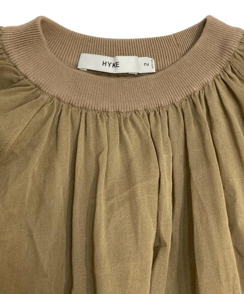 HYKE（ハイク）HYKE (ハイク) シアーワンピース/COTTON VOILE SHIRRED DRESS グリーン サイズ:2の古着・服飾アイテム