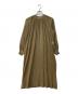 HYKE（ハイク）の古着「シアーワンピース/COTTON VOILE SHIRRED DRESS」｜グリーン