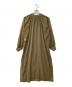 HYKE (ハイク) シアーワンピース/COTTON VOILE SHIRRED DRESS グリーン サイズ:2：7000円
