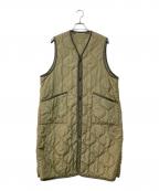 HYKEハイク）の古着「QUILTED VEST キルティングロングベスト」｜グリーン