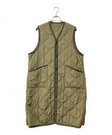 HYKE（ハイク）の古着「QUILTED VEST キルティングロングベスト」｜グリーン
