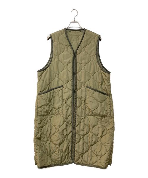 HYKE（ハイク）HYKE (ハイク) QUILTED VEST キルティングロングベスト グリーン サイズ:1の古着・服飾アイテム