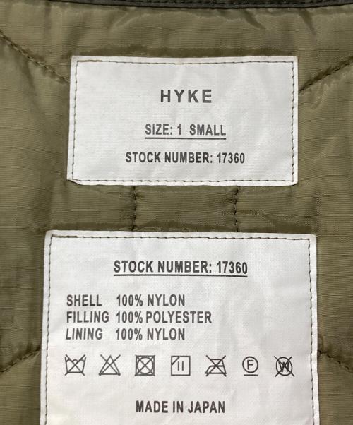HYKE（ハイク）HYKE (ハイク) QUILTED VEST キルティングロングベスト グリーン サイズ:1の古着・服飾アイテム