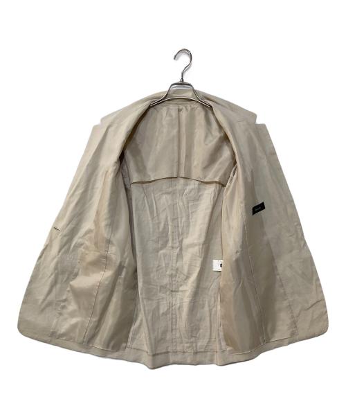 allureville（アルアバイル）allureville (アルアバイル) バイオリネンストレッチロングジャケット ベージュ サイズ:2の古着・服飾アイテム