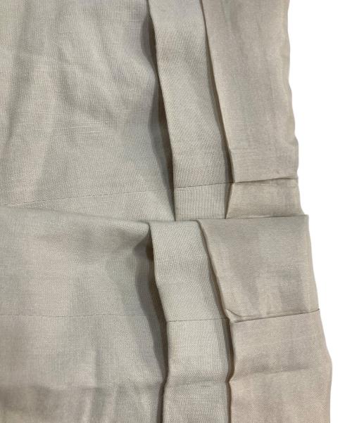 allureville（アルアバイル）allureville (アルアバイル) バイオリネンストレッチロングジャケット ベージュ サイズ:2の古着・服飾アイテム