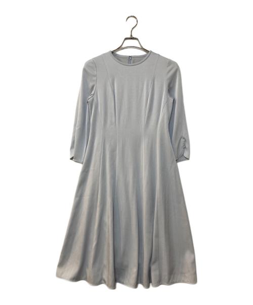 ANAYI（アナイ）ANAYI (アナイ) トリアセサテンワンピース グレー サイズ:38の古着・服飾アイテム