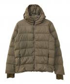 Snow peakスノーピーク）の古着「PILLOW DOWN HOODIE ピロー ダウン フーディ」｜カーキ