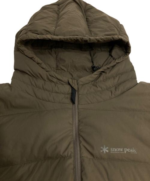 Snow peak（スノーピーク）Snow peak (スノーピーク) PILLOW DOWN HOODIE ピロー ダウン フーディ カーキ サイズ:Mの古着・服飾アイテム