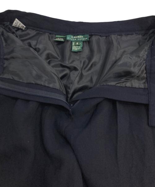 LAUREN RALPH LAUREN（ローレン ラルフ ローレン）LAUREN RALPH LAUREN (ローレン ラルフ ローレン) ツータックスラックス ネイビー サイズ:8の古着・服飾アイテム